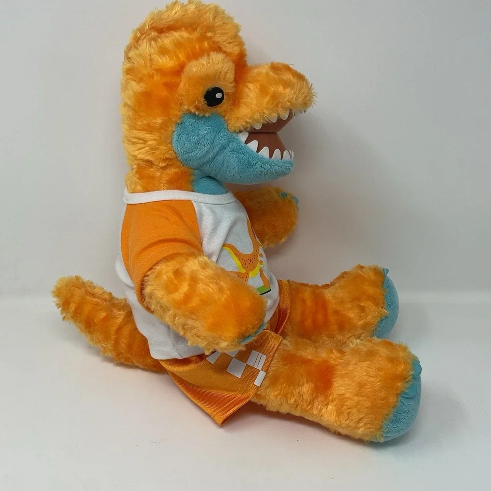 Build A Bear Workshop Dinosaur Orange Blue Stuffed Plush Shirt Shorts Outfit